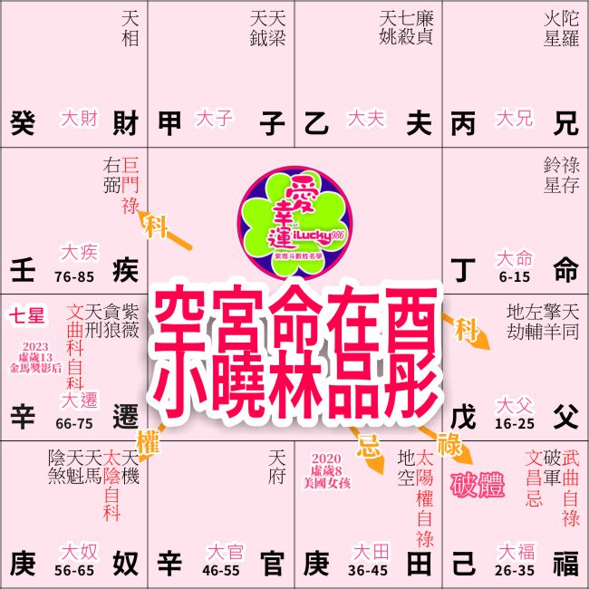 林品彤命盤